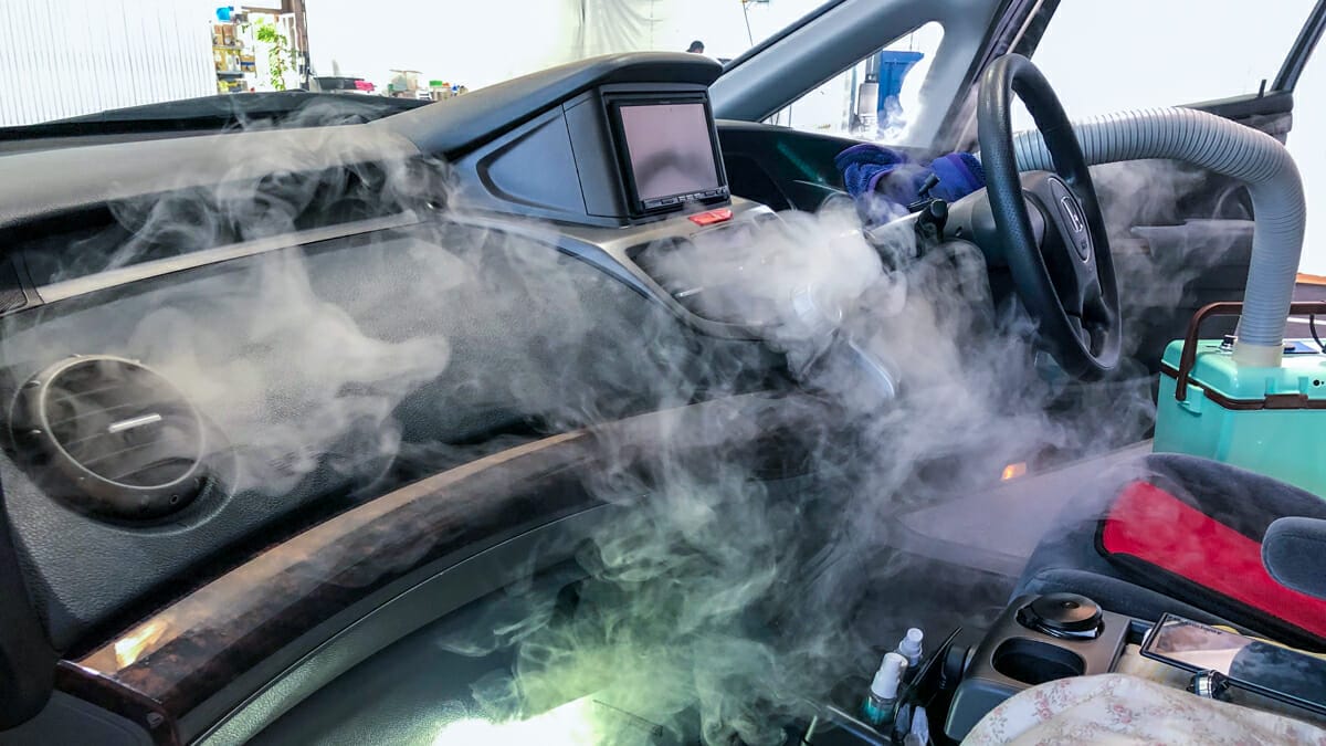 車のエアコンクリーニング　H17年式 ホンダ オデッセイ エバポレーター洗浄